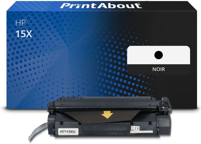 PrintAbout Toner compatible HP 15X (C7115X) - Noir Noir