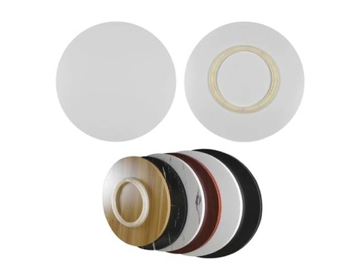 SMELEDFCFK Drehteller 80cm 100cm 120cm Holz 360° Drehbar Servierteller Für Tische, Lazy Susan Drehteller Aus Holz Für Esstisch, Großer Drehplatte Einfach Alle Lebensmittel Zu Teilen(White,80cm/30inch)