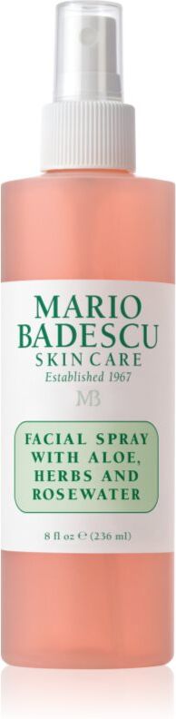 Mario Badescu Facial Spray with Aloe, Herbs and Rosewater Tonisierendes Gesichtsnebel-Spray für hydratisierte und strahlende Haut 236 ml