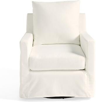 Finley Swivel Glider - Livesmart Performance Presley Pearl - Grandin Road
