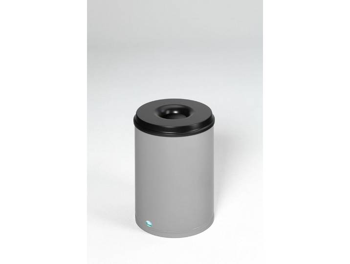 PROREGAL® Papierkorb Selbstlöschender Papierkorb 50L 53x37x37cm Silber