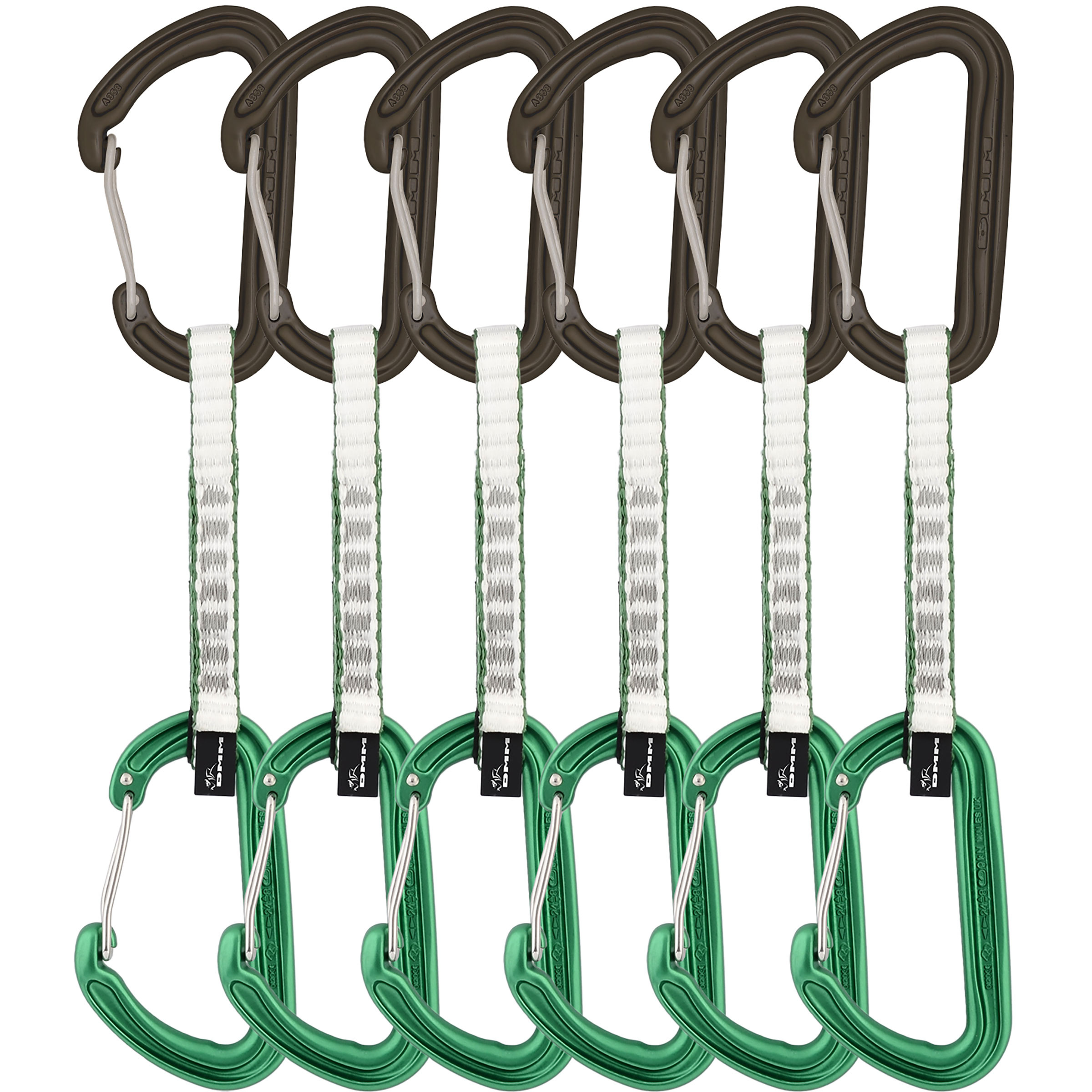 DMM Spectre Expressset 6er Pack Express-Sets gruen Größe 25CM Alpinklettern | Sportklettern