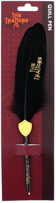 Blueprint Collections The Traitors Quill Ballpoint Pen - Official The Traitors Stationery - Black
