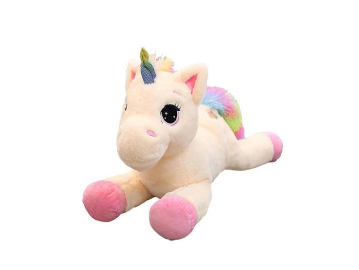 Plüschtier Einhorn 60 cm, ideal als Kissen, Mehrfarbig, 60x60 cm, Spielzeug, Kuscheltiere