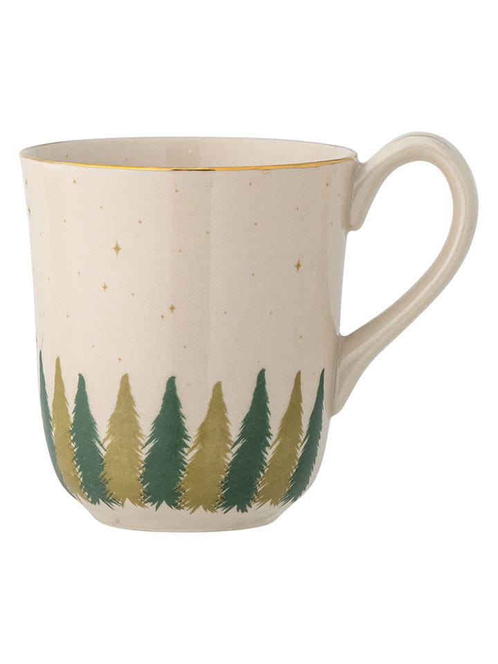 Bloomingville Tasse ''Spruce'' in Beige/ Grün - 350 ml - onesize