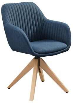 Art Leon Classical Swivel Office Accent Chair with Wood Legs