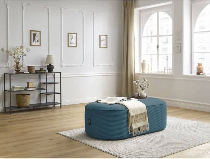 Pouf pour canapé modulable ROUSSEAU velours côtelé