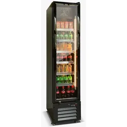 A&S polarny Gastro Getränkekühlschrank Kühlschrank Gewerbekühlschrank 220l 2-10°C 1 Glastür
