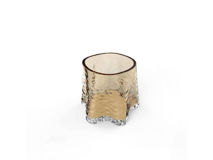 Cooee Design Gry Tealight Bougie Chauffe-Plat en Verre Cognac