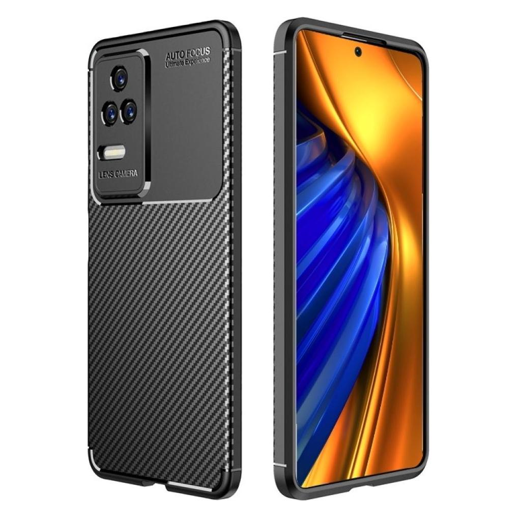 Screenguard Xiaomi Poco F4 Hülle Carbon Design TPU Case (Xiaomi Poco F4) (00030906)