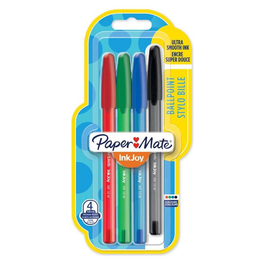 Paper Mate Kugelschreiber InkJoy 100 Kappe 4er M (4x) (1956718)