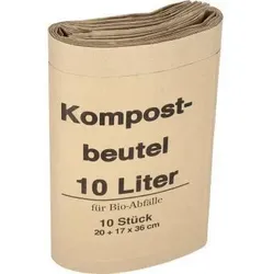 Müllsack 20+16x36cm Papier braun 10 St./Pack.