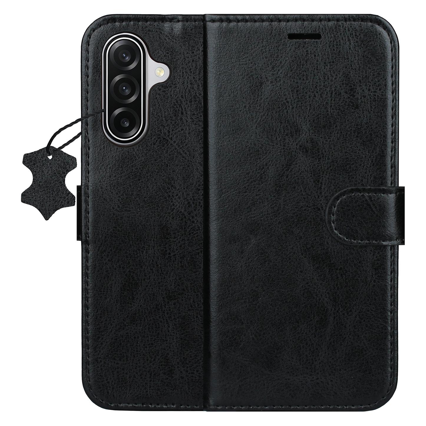 OEM Smart Luxe Lederhülle für Samsung Galaxy S25 FE / S26 FE, schwarz (Samsung Galaxy S25 FE, Samsung Galaxy S26 FE) (GSM278781)
