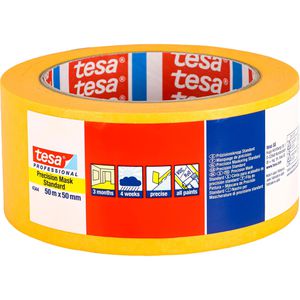 Tesa Kreppband 4344, Professional Precision, 50mm x 50m, für Innen und Außen