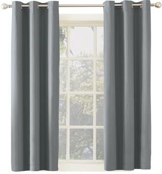 Sun Zero Cooper Thermal Insulated Room Darkening Grommet Curtain Panel, Single Panel