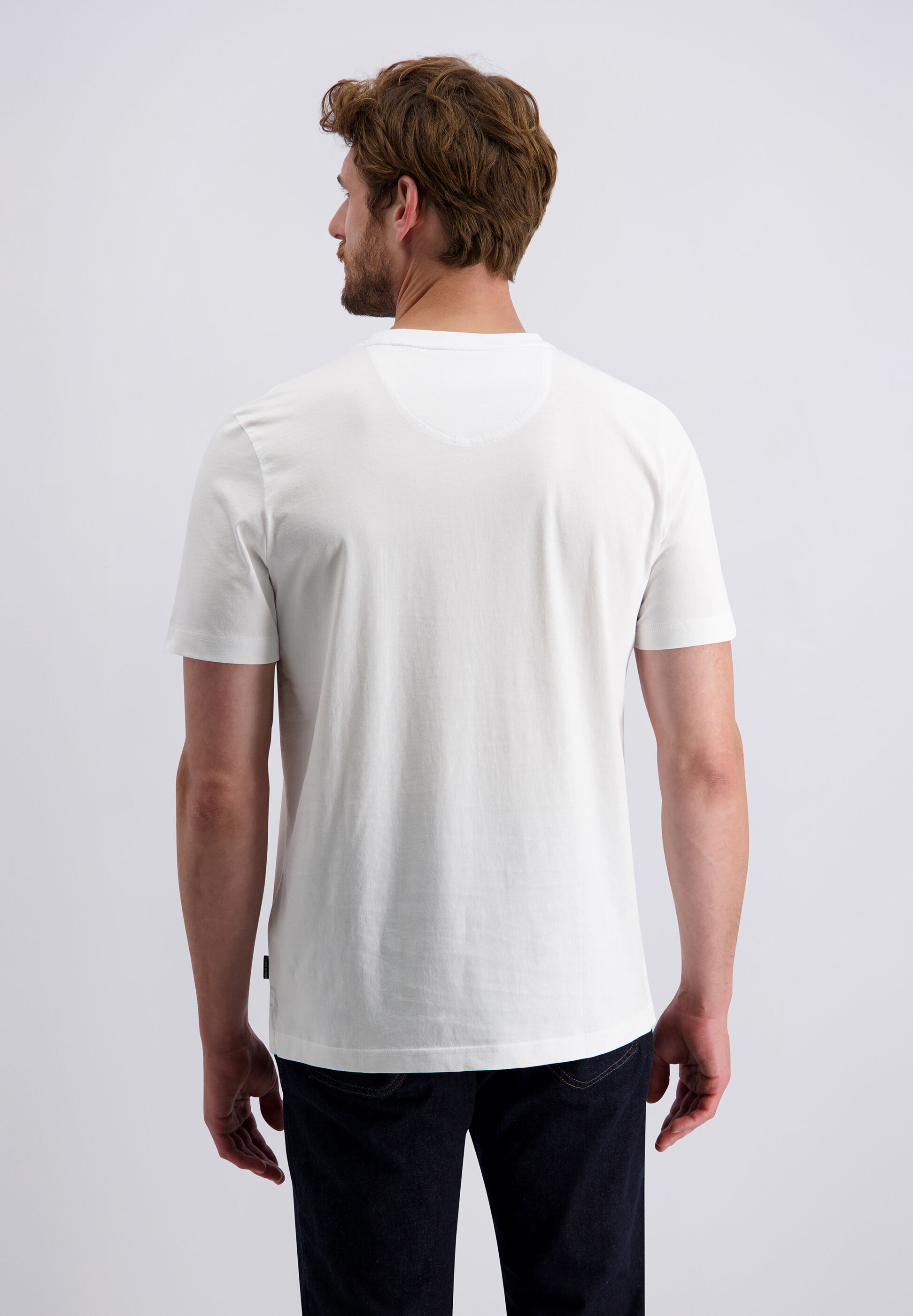 T-Shirt PIERRE CARDIN "Pierre Cardin T-Shirt", Herren, Gr. L, weiß, Obermaterial: 100% Baumwolle CO., uni, modern fit, Rundhals, Shirts T-Shirt, in Single Jersey Qualität