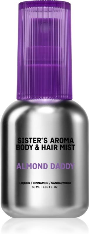 Sister's Aroma Almond Daddy Body & Hair Mist brume parfumée corps et cheveux pour femme 50 ml