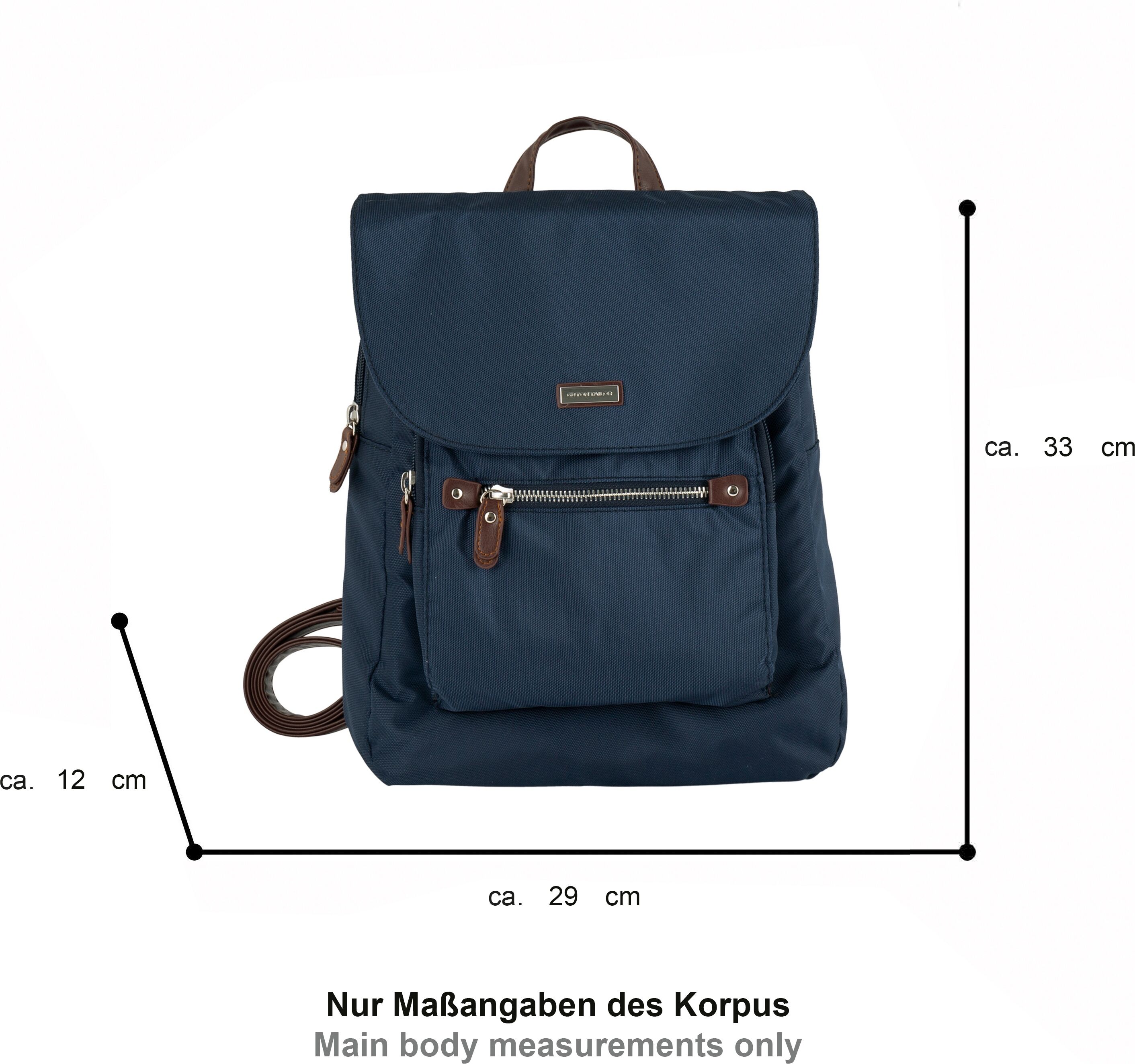 TOM TAILOR "RINA" mit super leichtem Gewicht blau B/H/T: 26cm x 31cm x 8,5cm