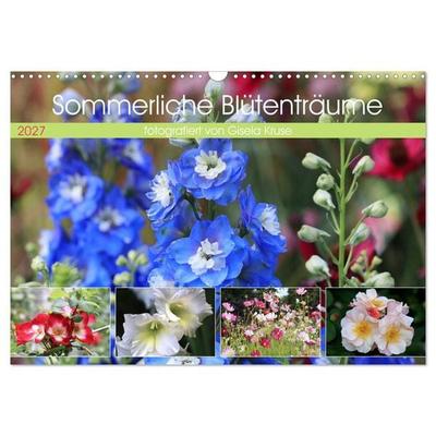Sommerliche Blütenträume (Wandkalender 2027 DIN A3 quer), CALVENDO Monatskalender