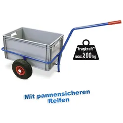 Handwagen mit Kunststoffkasten