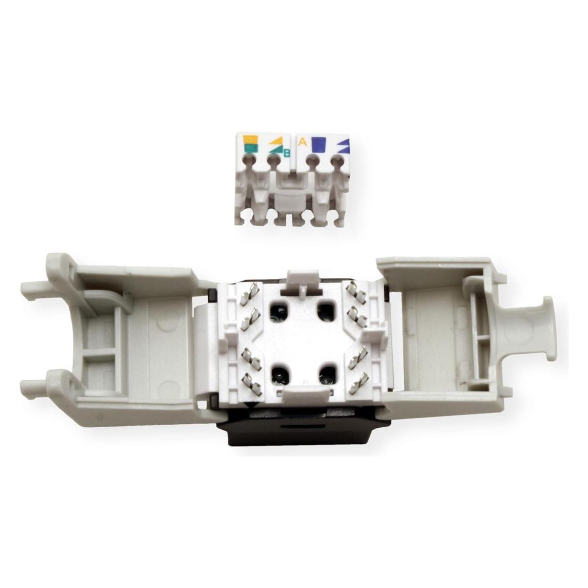 Roline C6 Keystone UTP180°,werkzeuglos (UTP, CAT6) (26.11.0375)