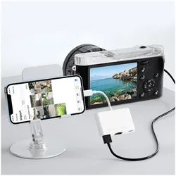 Avizar Ethernet / USB-A / USB-C, Dockingstation + USB Hub, Weiss