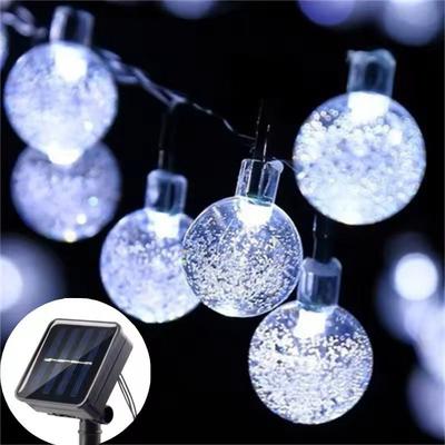 Uplift Treasures Solar Bubble String Lights For Outdoor Decor white 5 M 20 Leds (solar)