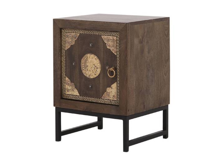 Marrakesch Orient & Mediterran Interior Nachttisch Nachttisch Adaja 55 cm, Metallgestell, orientalisch und Industrial (1-St), Handarbeit