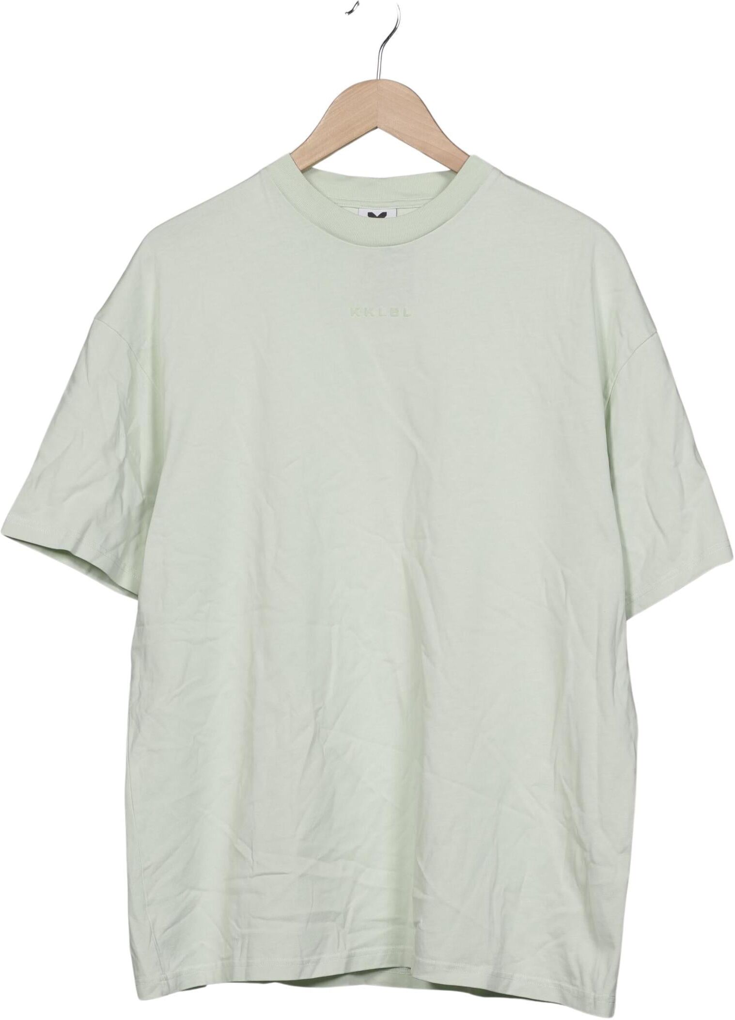 Karo Kauer Damen T-Shirt, Hellgrün, Gr. XS, Baumwolle - Second Hand