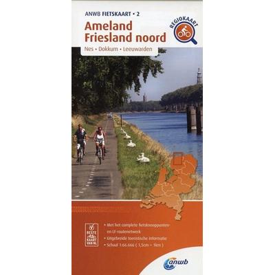 Ameland - Friesland noord 1:66000, Karte von , ANWB Media Inside Sales, 978-90-18-04703-0
