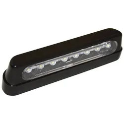 HIGHSIDER smart LED Kennzeichenbeleuchtung Schwarz/Getönt ABS Kunststoff, Lang (1Stck)