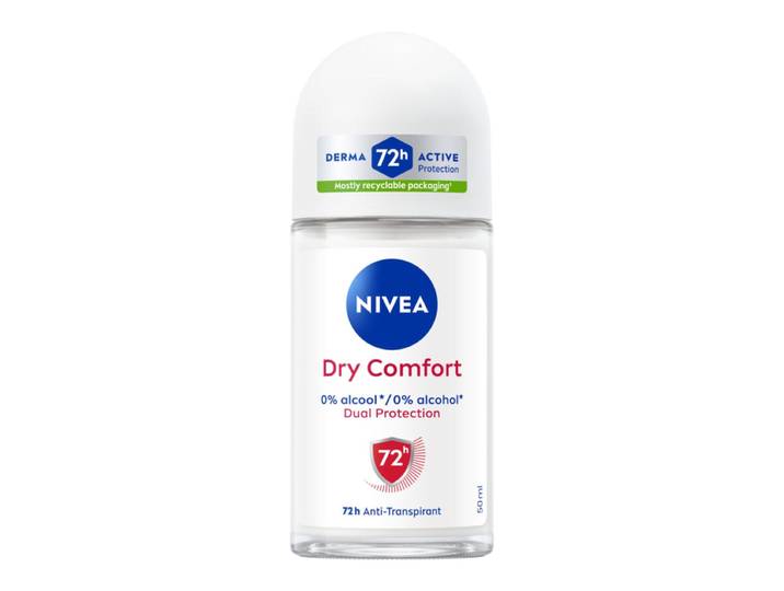 NIVEA Déodorant Femme Aisselles Dry Comfort Protection 72h Bille 50 ml