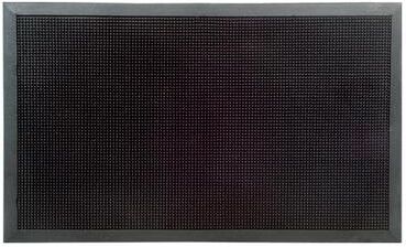 Imports Decor Black Rubber Stud Mat (47 x 18) - 47 x 18