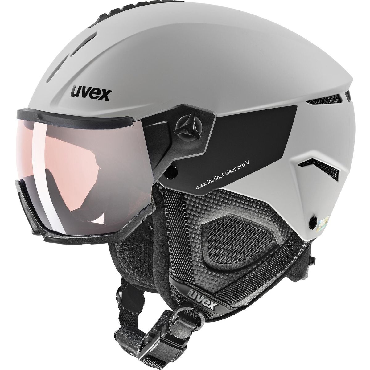 Uvex Instinct Visor Pro v grey matt silver mirror 53-56 cm S5662615003