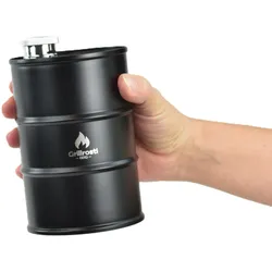 Mini Feuertonne - Ölfass 750ml - wahlweise als Ölfass oder Flachmann nutzbar