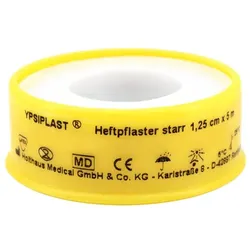 Holthaus Medical YPSIPLAST Heftpflaster, verschiedene Breiten - 1 Packung = 1 Rolle, Maße: 1,25 cm x 5 m 1 St