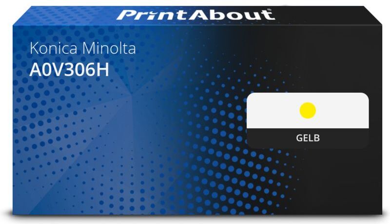 PrintAbout Toner kompatibel mit Konica Minolta A0V306H - Gelb - Hohe Kapazität