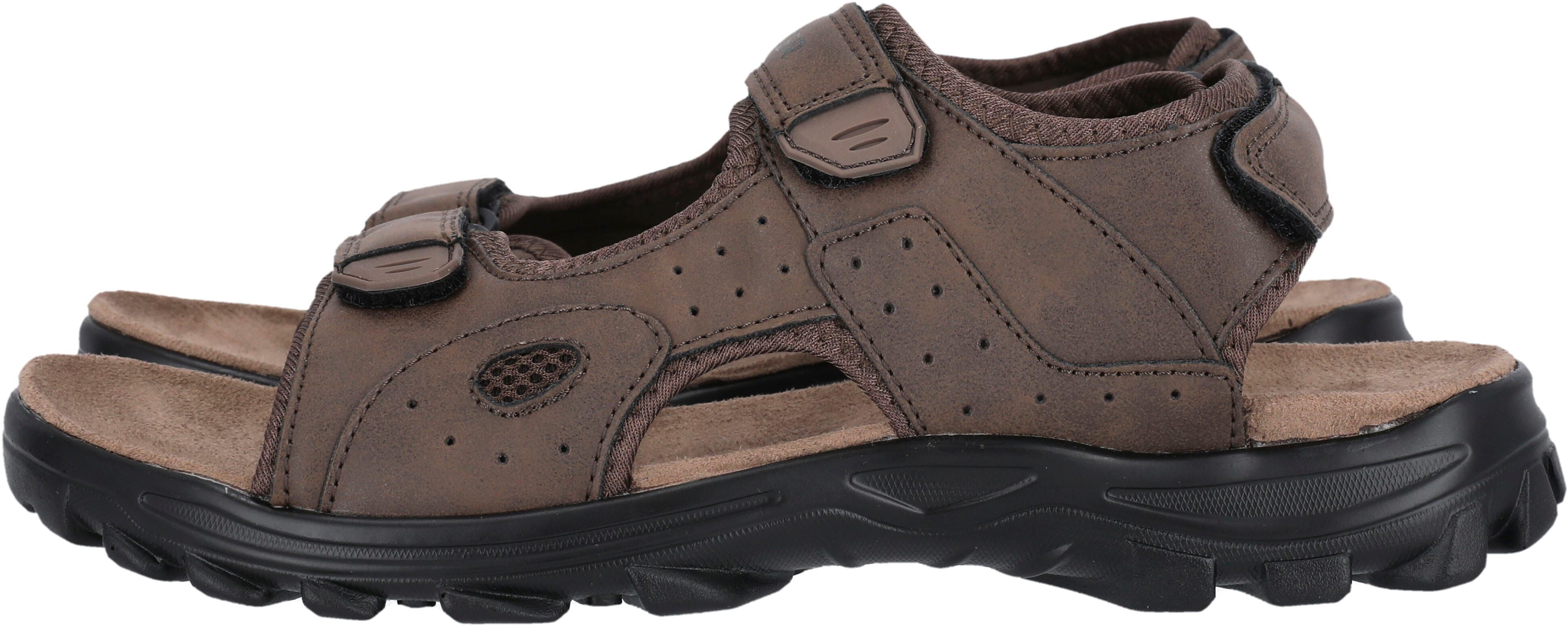 Sandale WHISTLER "Hornsin M Sandal", Herren, Gr. 44, braun (various braun), Mesh, Synthetik, Schuhe Sandale various braun 44