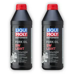 2x Gabelöl LIQUI MOLY 2716 Motorbike Fork Oil 5W light Motorrad 1 Liter