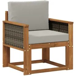 vidaXL, Gartenlounge, Lichtenried (Graues Rattan)