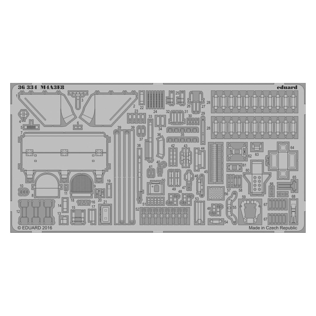 Eduard M4A3E8 for Tamiya (36334)