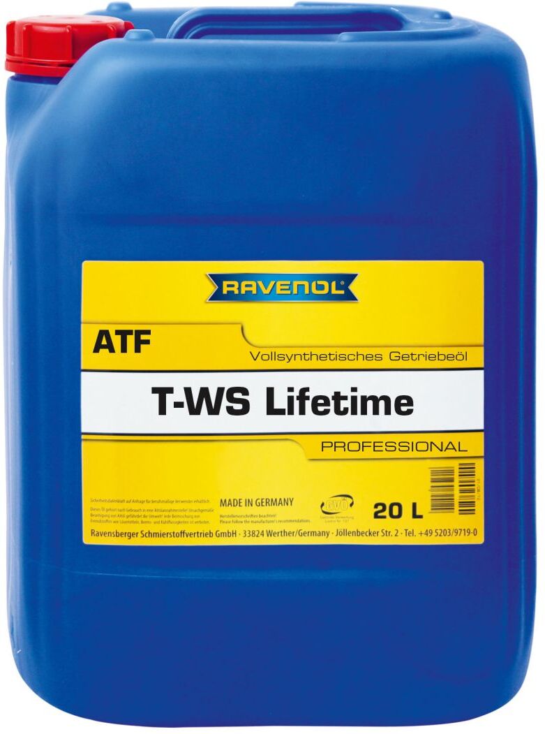 Getriebeöl RAVENOL 1211106 ATF T-WS LIFETIME 20L