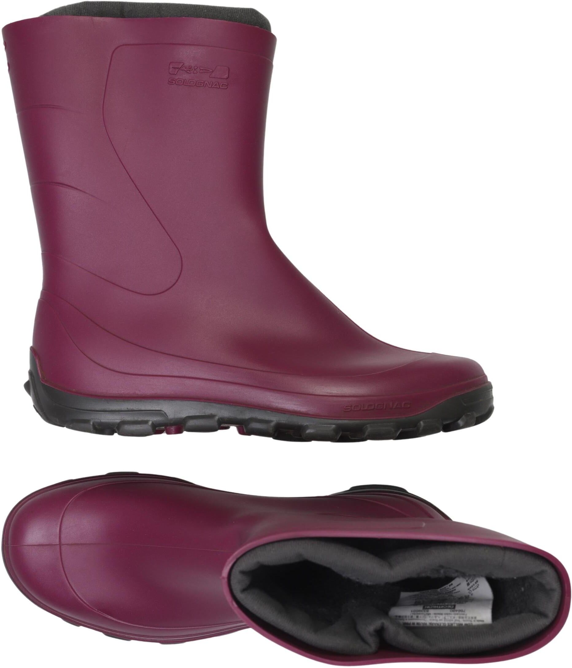 quechua Damen Stiefel, Bordeaux, Gr. EU 39, kein / Etikett - Second Hand