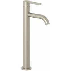 Kludi NOVA FONTE Pura Waschbecken-Einhandmischer, 240 mm, Stainless Brushed Nickel, 1-Loch-Montage, DVGW-zugelassen