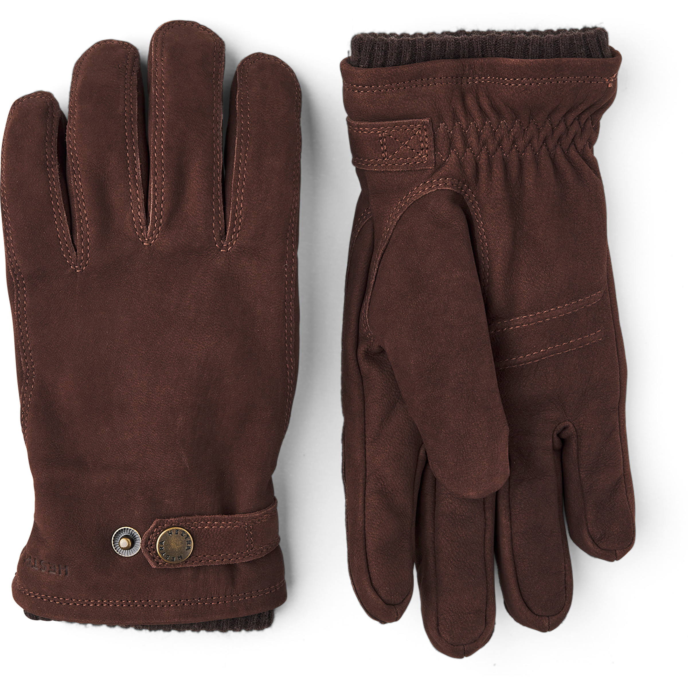 Hestra Bergvik Herren Fingerhandschuhe braun Größe 10 Lifestyle Isolierend Primaloft