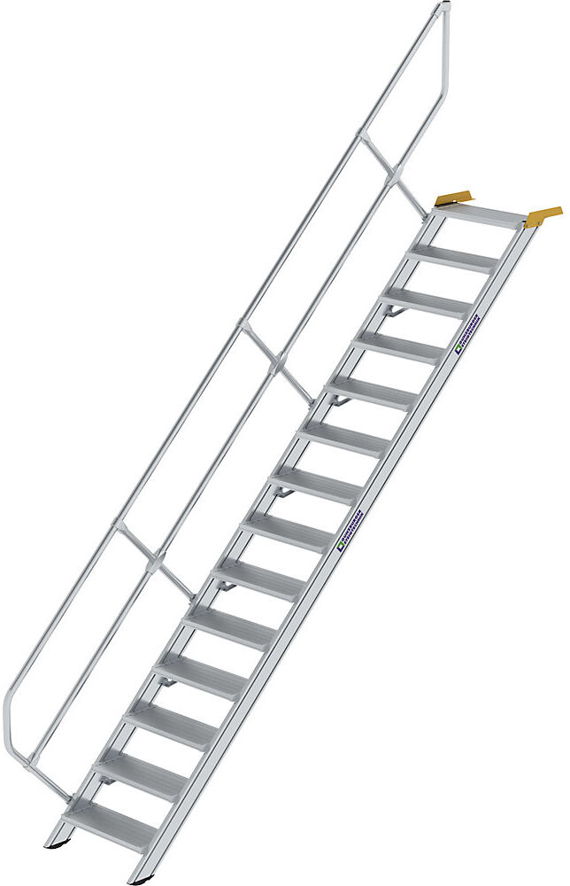 Industrietreppe, Alu-Stufen, Stufenbreite 800 mm, 14 Stufen MUNK