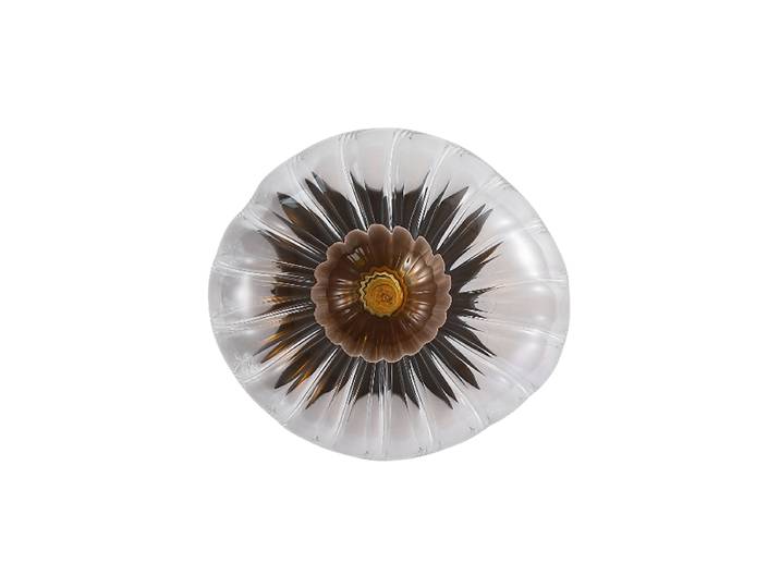 Exklusive Design Wandlampe Sunbeam Transparent, Gold, Schwarz Searchlight