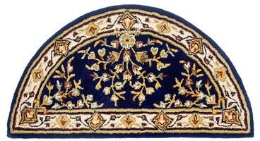 "Achla Designs Oriental Half Round Hearth Rug, 44 Inch Long - 3'6"""