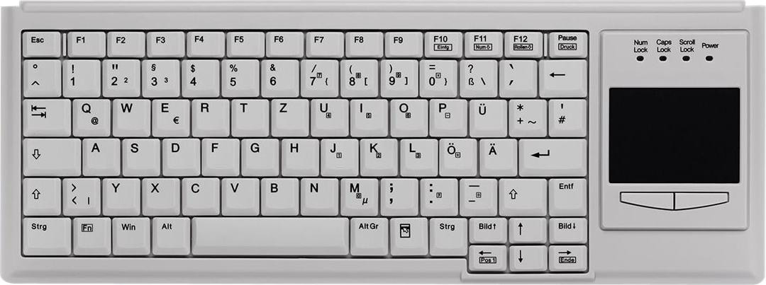 Contour ACTIVE KEY Industry 4.0 Compact Ultraflat Touchpad AK-4400-GU-W/GE
