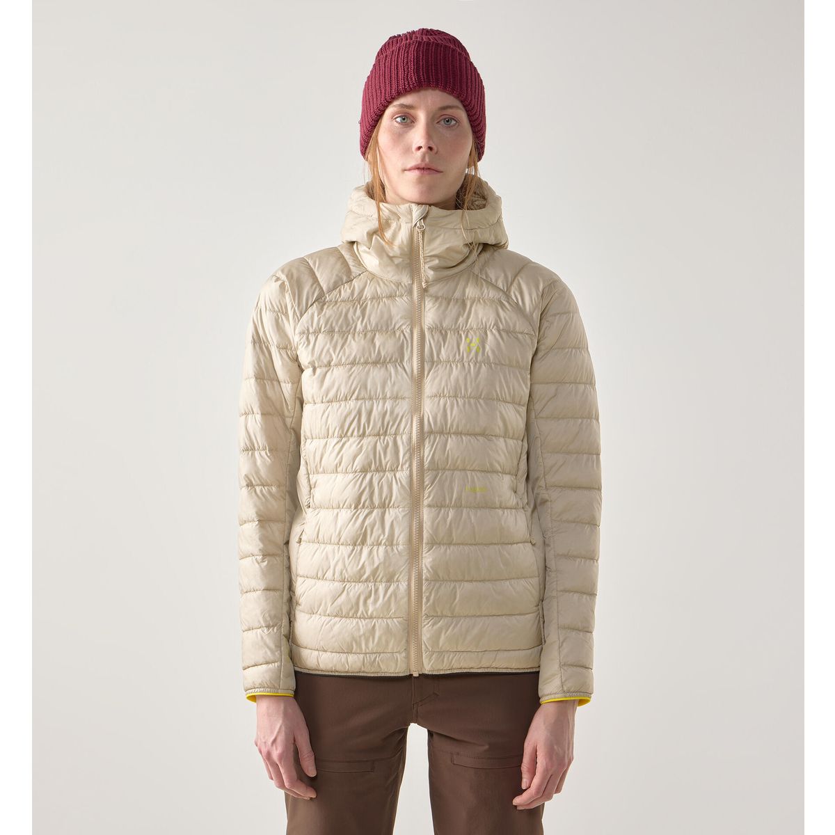 Haglöfs Brand Mimic Hood Women chalk beige (5S9) L 6081495S9025